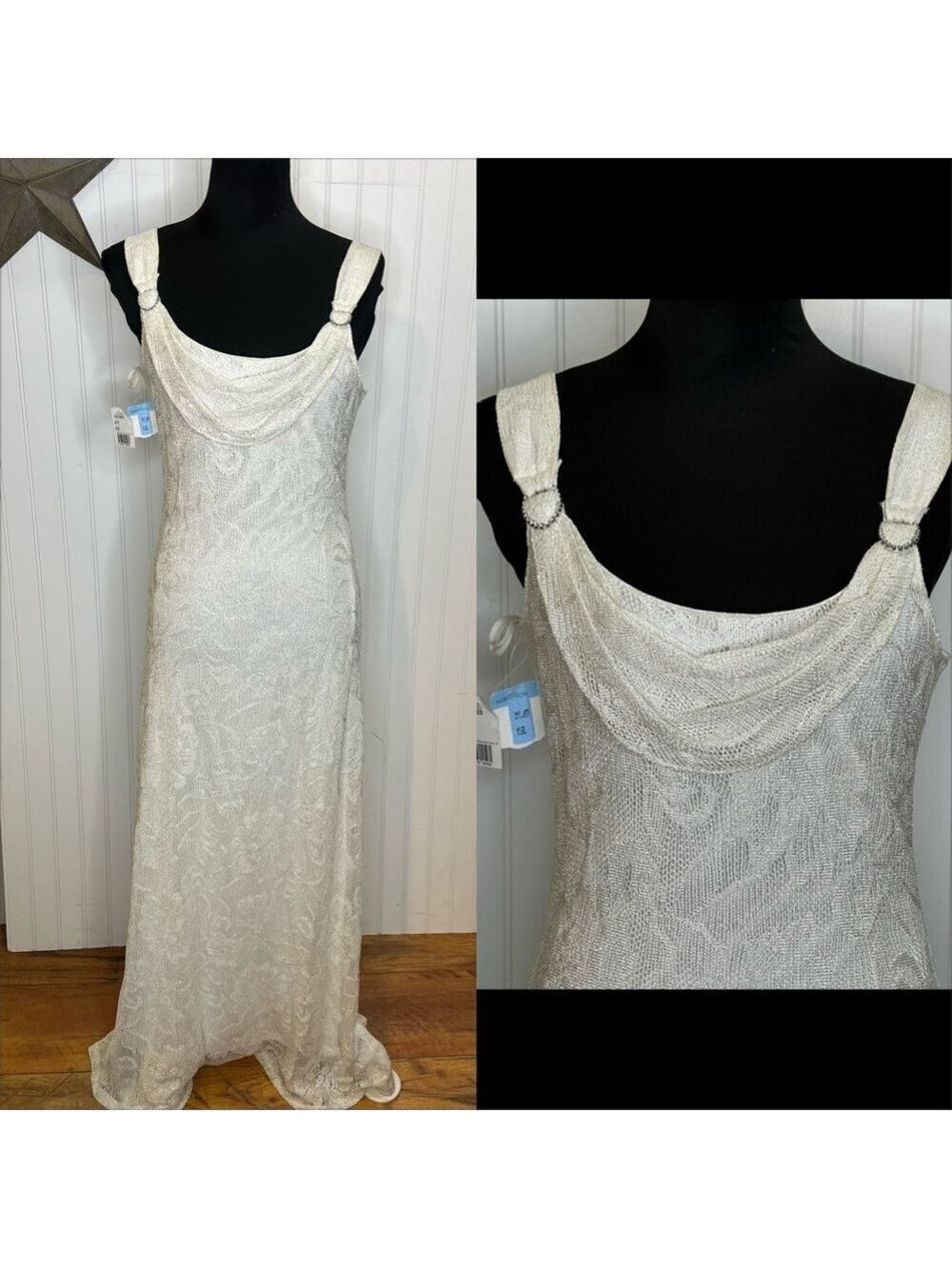 Harlow Y2K Bodycon Rhinestone Maxi Size 10